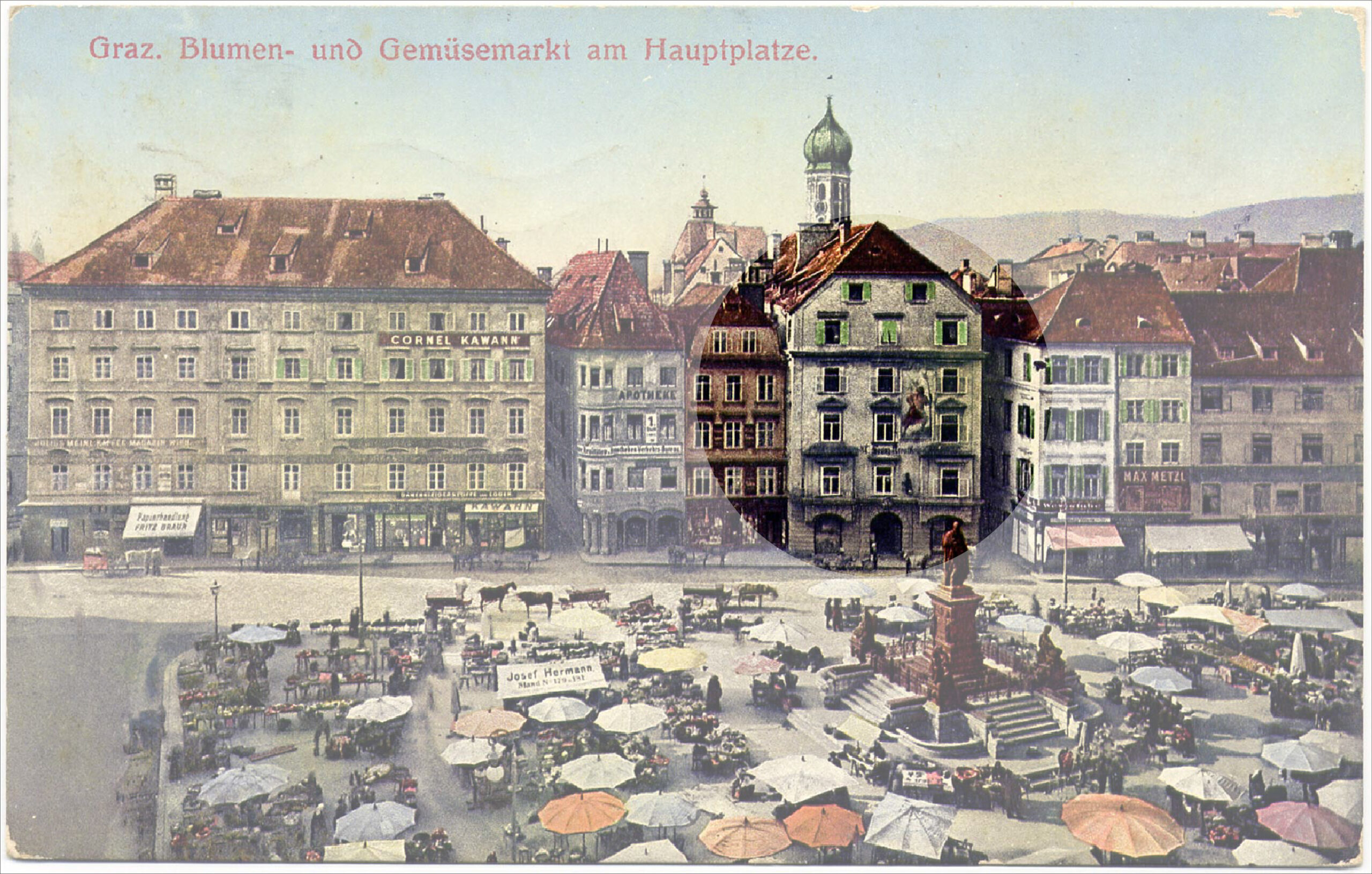 Postkarte Graz Großer Christoph